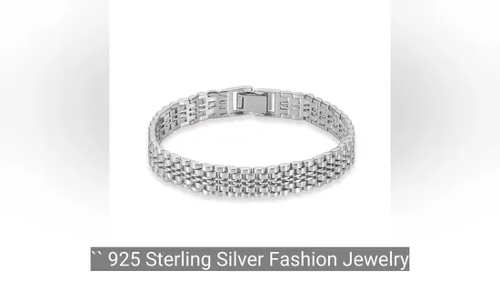 925 Sterling Silver Fashion Jewelry for Men and Women Suitable for Bracelet, Chain Luxurious Hip