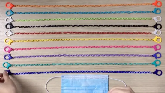 Stock Plastic Acrylic Chain Links Necklace DIY Jewelry Making Glasses Chain Facemask Necklace