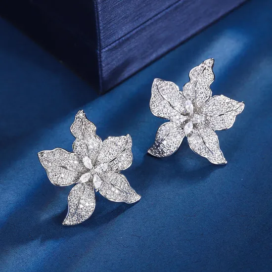 Color Zirconcon Earrings Drop Earrings Pear Shaped Zircon Earring 