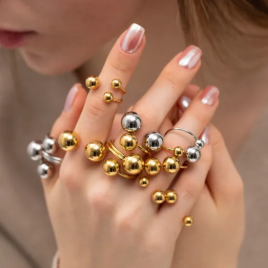 French Retro Style Ring 18K Gold