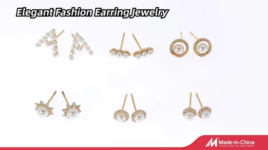 New Arrived Costume Light Weight 14K Gold Heart Moissanite Earring 