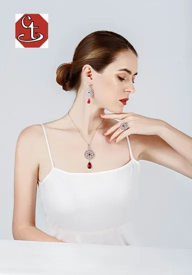 Trendy Style Imitation Design Earrings 925 Silver Long Black Crystal Drop Earrings 