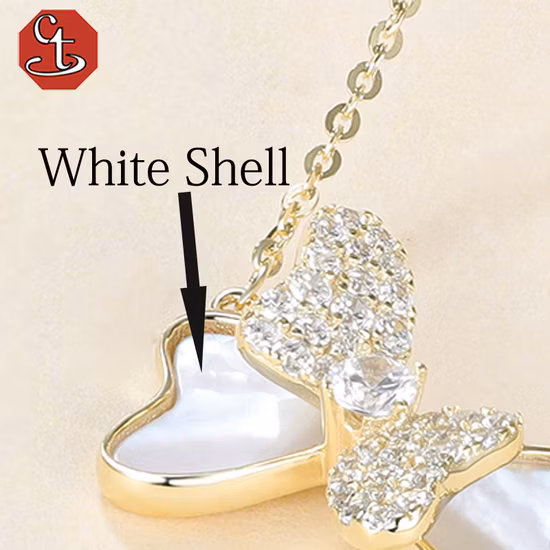 High Quality 925 Sterling Silver Necklace with Butterfly Pendant