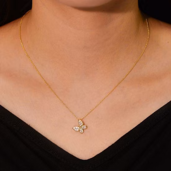 High End 925 Sterling Silver Necklace with Star Pendant